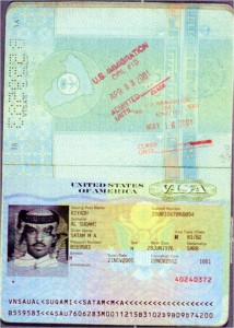 Suqami-passport-US-visa-and-immigration-stamps