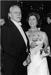 Allen Dulles and Jackie Kennedy’s mother, Janet Auchincloss, October 1961
