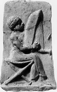 Harpist, created ~2000-1600 BC