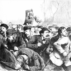 New York police attack unemployed workers in Tompkins Square, 1874