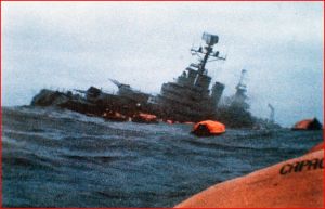 The Argentinian cruiser Belgrano. Its sinking by the British Navy in the 1982 Falklands War produced a landmark jury decision about whistleblowers. 