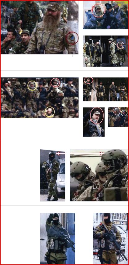 New York Times graphic showing alleged Russian soldiers