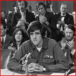 Secretary of State John Kerry testifies in the Senate in 1976. AP. 