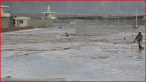 Flooding at the prison in April, 2012. Courtesy SIGAR. 