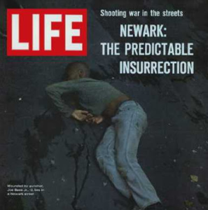 Life magazine cover about the Newark Riots.