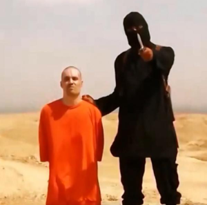 Screenshot of James Foley execution video