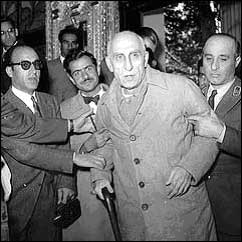 Dr. Mossadeq entering court for his trial.