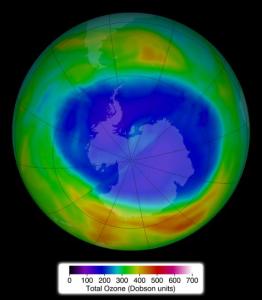 The hole in the ozone layer is greater in size than all the land mass of North America.
