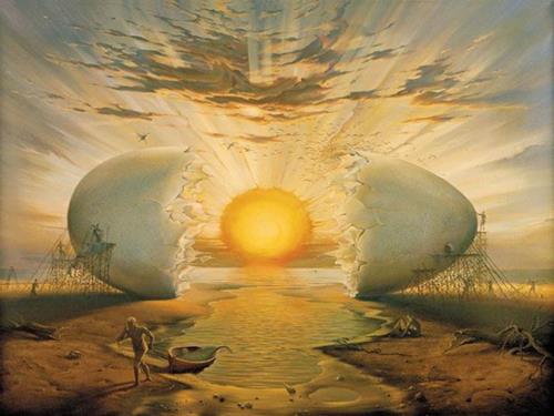 “You can turn over a new leaf every hour if you choose.” (Arnold Bennett) Painting by Salvador Dali.