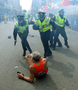 Explosions At 117th Boston Marathon