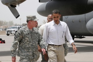 Petraeus and President Obama in better days. 