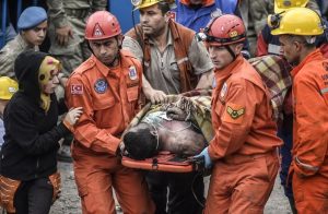 Mine work being carried away from Turkey’s largest mining accident.