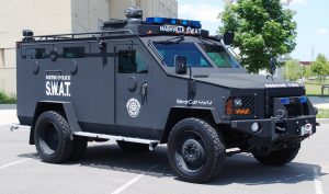 Lenco BearCat Armored police carrier used in Nashville. Photo credit: Wikimedia Foundation. 