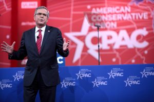 Though he is not expected to officially announce his candidacy until June 15, Jeb Bush has raised millions for his “non-campaign.” Photo credit: Gage Skidmore / Wikimedia Foundation