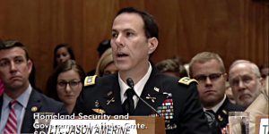 Lt. Col. Jason Amerine was one officer who spoke out regarding the military’s dysfunctional hostage-recovery process, but was not exiled like Snowden. Photo credit: Homeland Security & Governmental Affairs Committee /  US Senate 