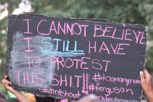 Photo Credit: Elvert Barnes/Flickr CAPTION: Sign at an anti-Police Brutality Rally in Washington D.C.