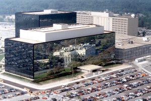 National Security Agency with White House reflected in windows. Photo credit: NSA.GOV / Wikimedia, Carol M. Highsmith / Library of Congress