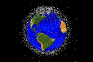 Space junk is falling to earth. Computer generated images of objects in Earth orbit that are currently being tracked. Approximately 95 percent of the objects in this illustration are orbital debris, i.e., not functional satellites. One of these specks in space, named WT1190F, will plunge back to Earth today in the area of the Indian Ocean. Photo Credit: Johnson Space Center / NASA