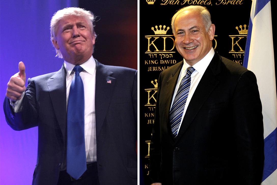 Republican Presidential Candidate Donald Trump Israeli Prime Minister Benyamin Netanyahu were going to meet today in Israel. The meeting was cancelled following Trumps statements about banning Muslims from entering the United States.  Photo credit: Gage Skidmore / Flickr (CC BY-SA 2.0), U.S. Department of State / Flickr