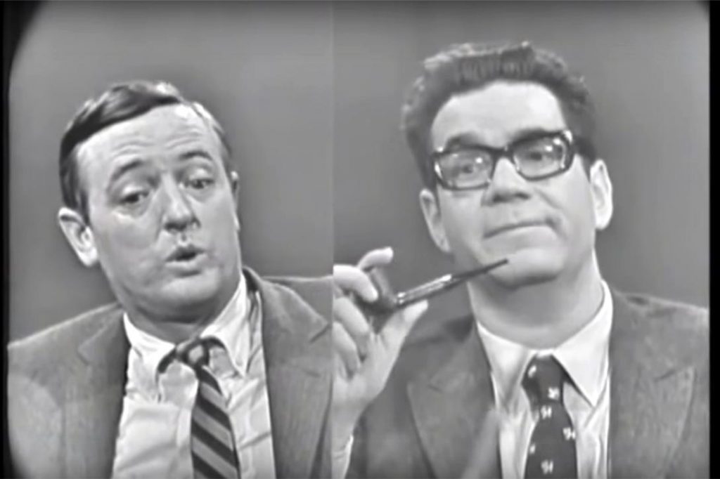 William F. Buckley interviews Mark Lane on Firing Line Photo credit: The Knowledge Archives / YouTube (Creative Commons Attribution license - reuse allowed) 
