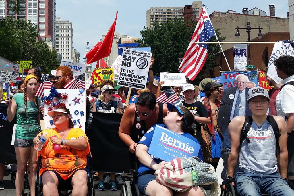 Bernie Sanders, Supporters, DNC, 2016