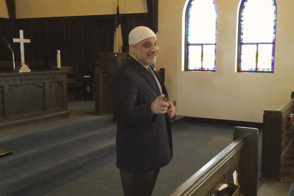 Imad Enchassi, senior imam and founder of the Islamic Society of Greater Oklahoma City Photo credit: fccedmond / Vimeo 