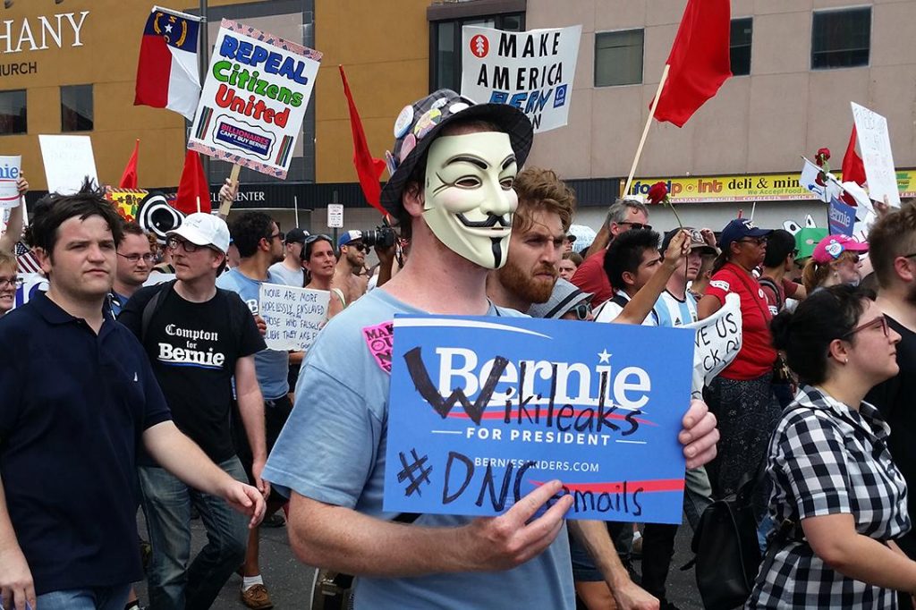 Bernie Sanders, DNC, supporters, 2016