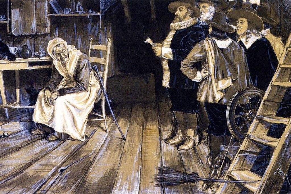 The Witch Hunt. (Cropped painting, 1888) Photo credit: Henry Ossawa Tanner / Wikiart 