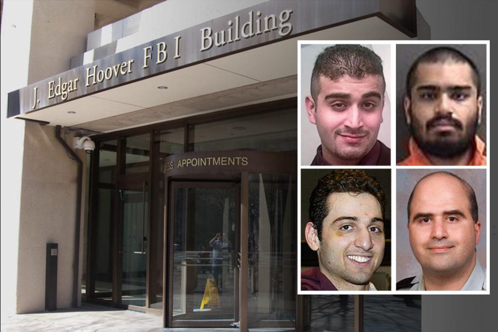 J. Edgar Hoover building, Omar Mateen, Wasil Farooqui, Tamerlan Tsarnaev, Major Nidal Hasan