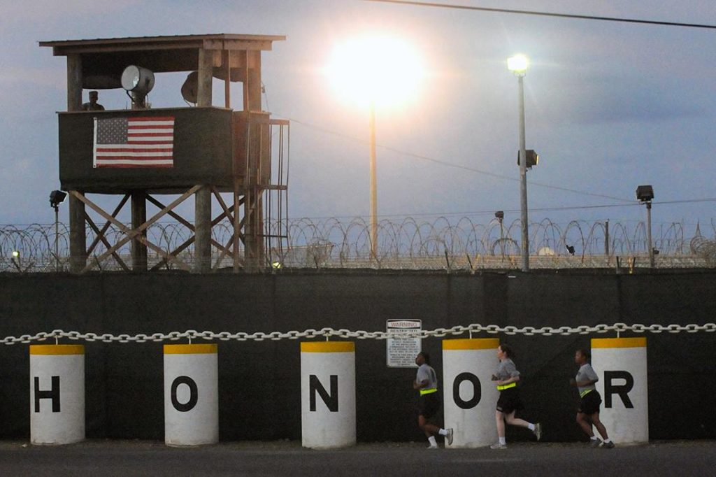 Honorbound sign at Joint Task Force Guantanamo’s Camp Delta. Photo credit: US Army / Flickr 