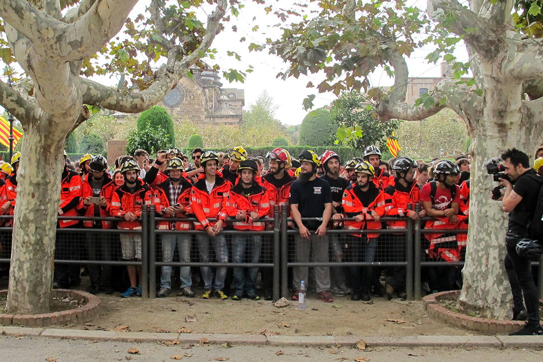 Barcelona, firefighters