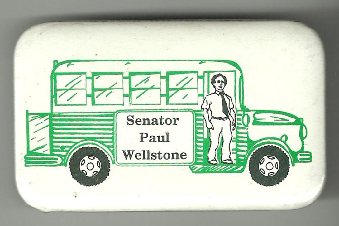 Paul Wellstone, campaign button