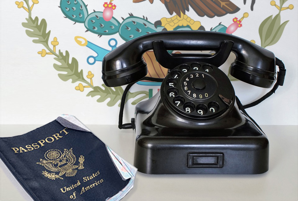 Mexico, phone, passport
