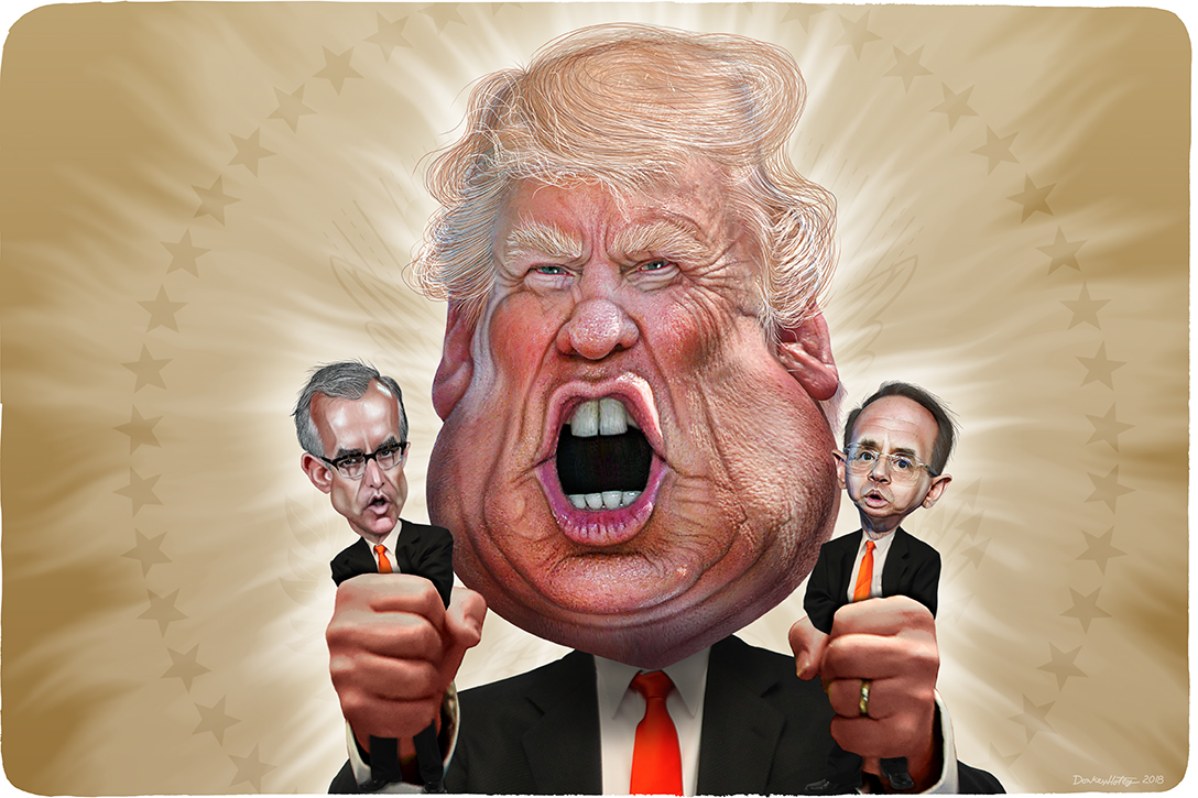 Donald Trump, Andrew McCabe, Rod Rosenstein