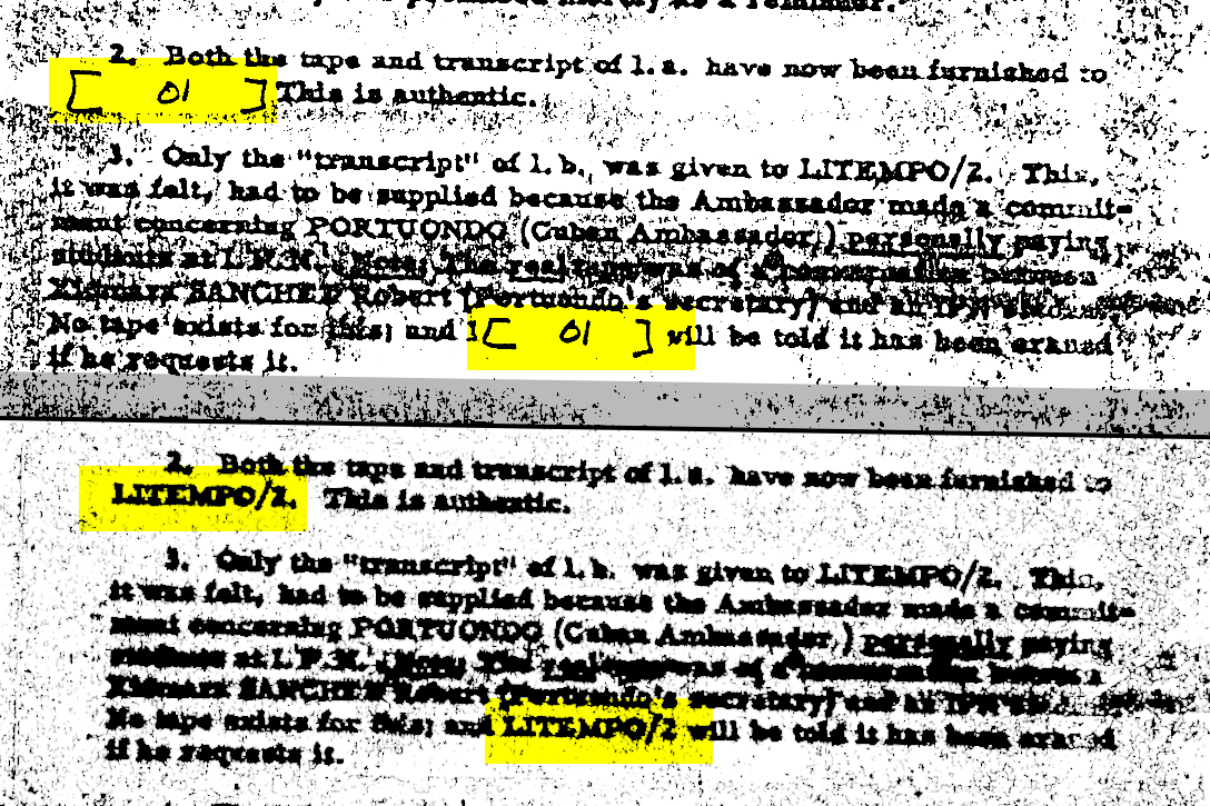 JFK, documents