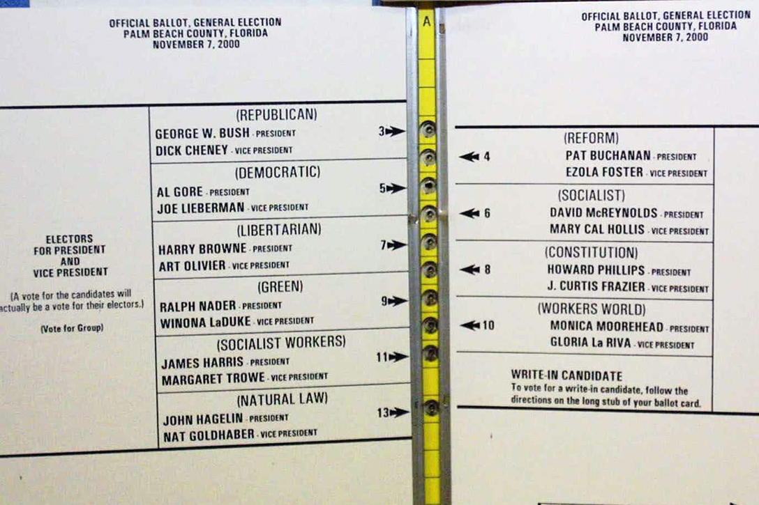 Palm Beach County, ballot, 2000