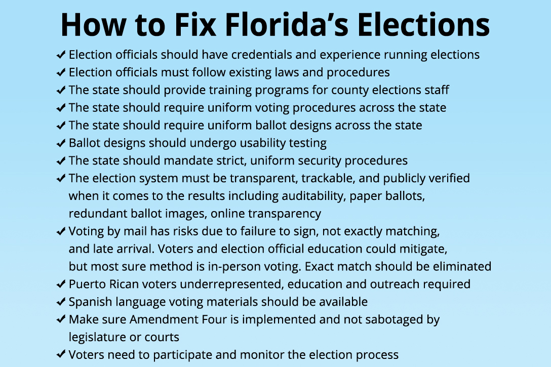 How to fix Florida Elections