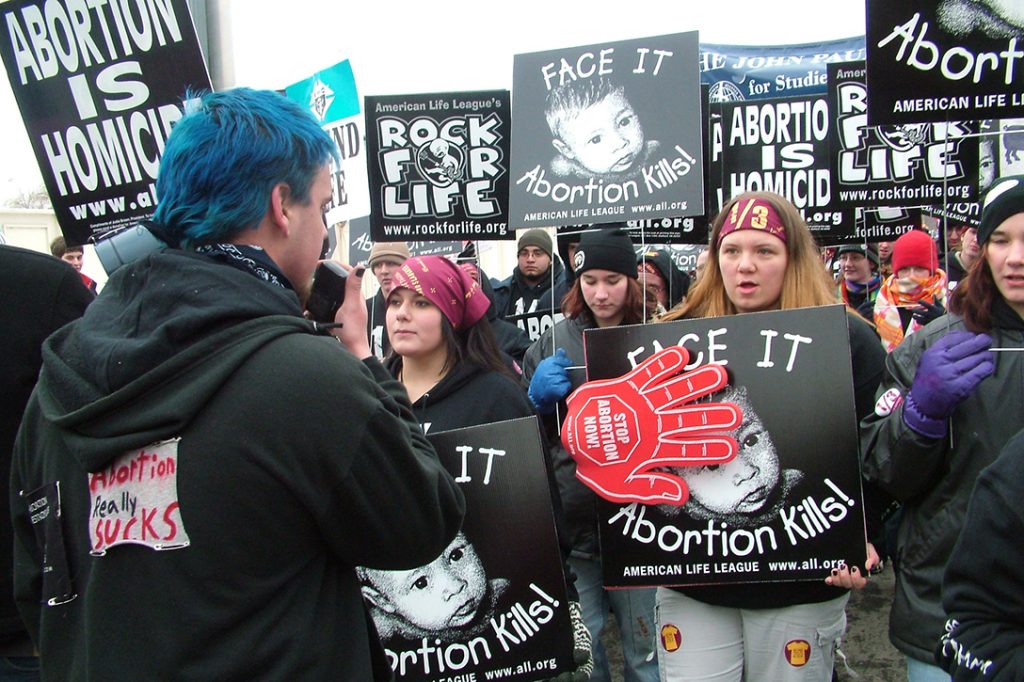 anti-abortion protest