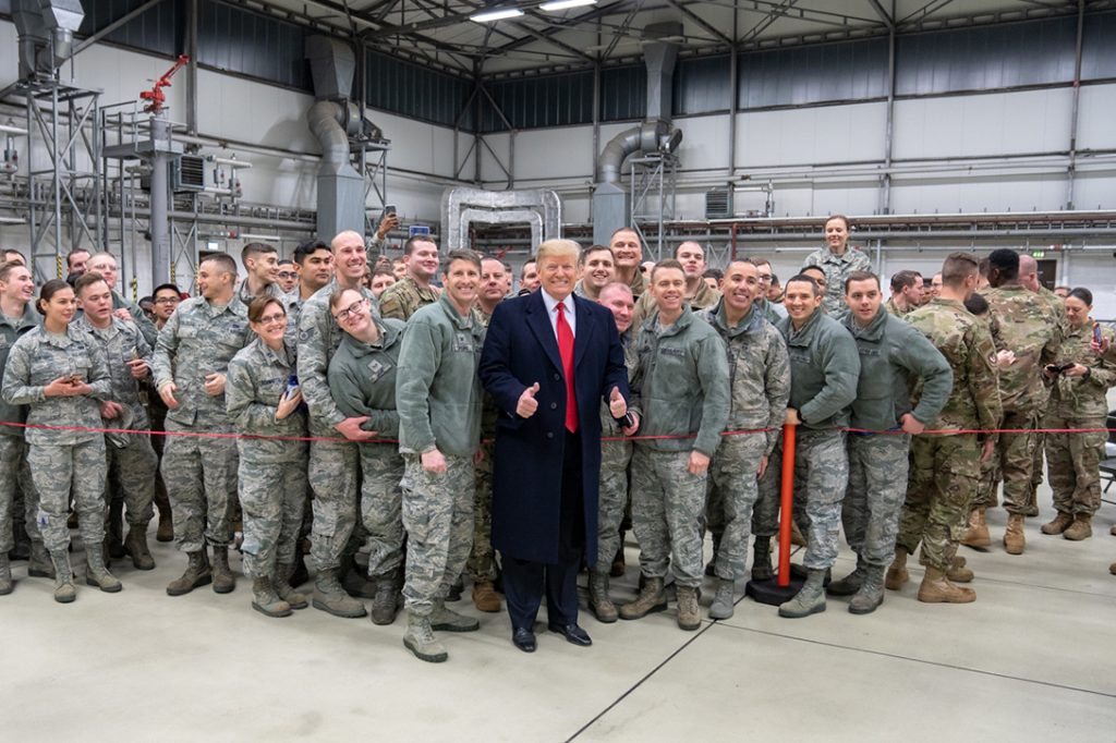 Donald Trump, Ramstein Air Force Base