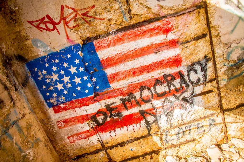 democracy graffiti