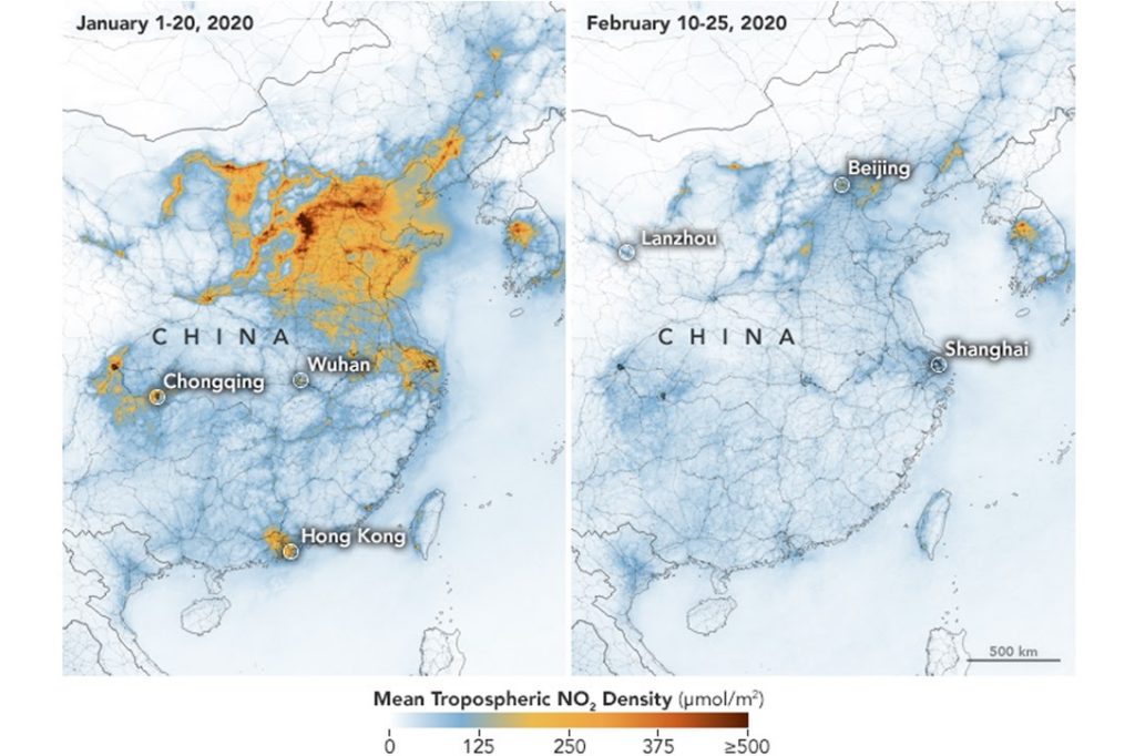 China, coronavirus, air pollution