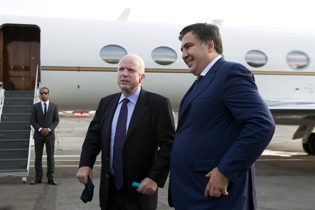 John McCain, Mikheil Saakashvili