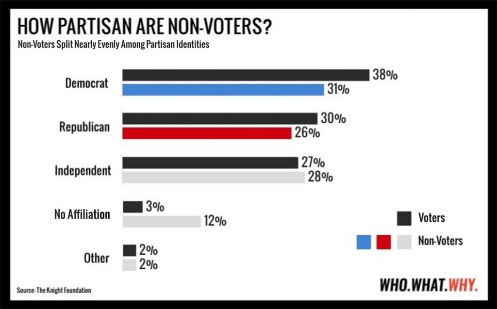 How partisan are non-voters