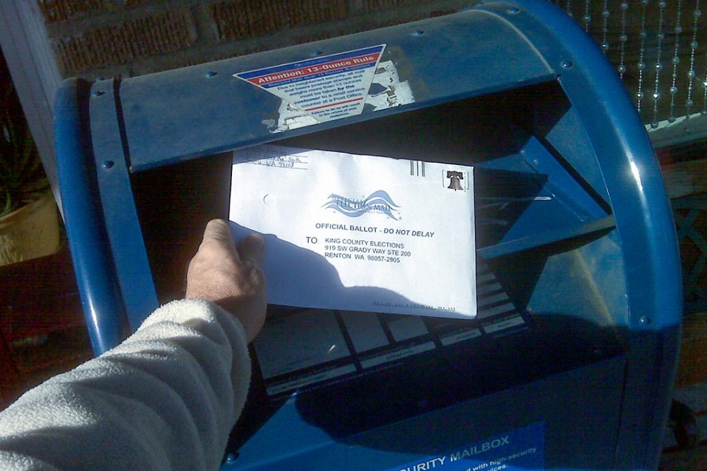 mail, ballot