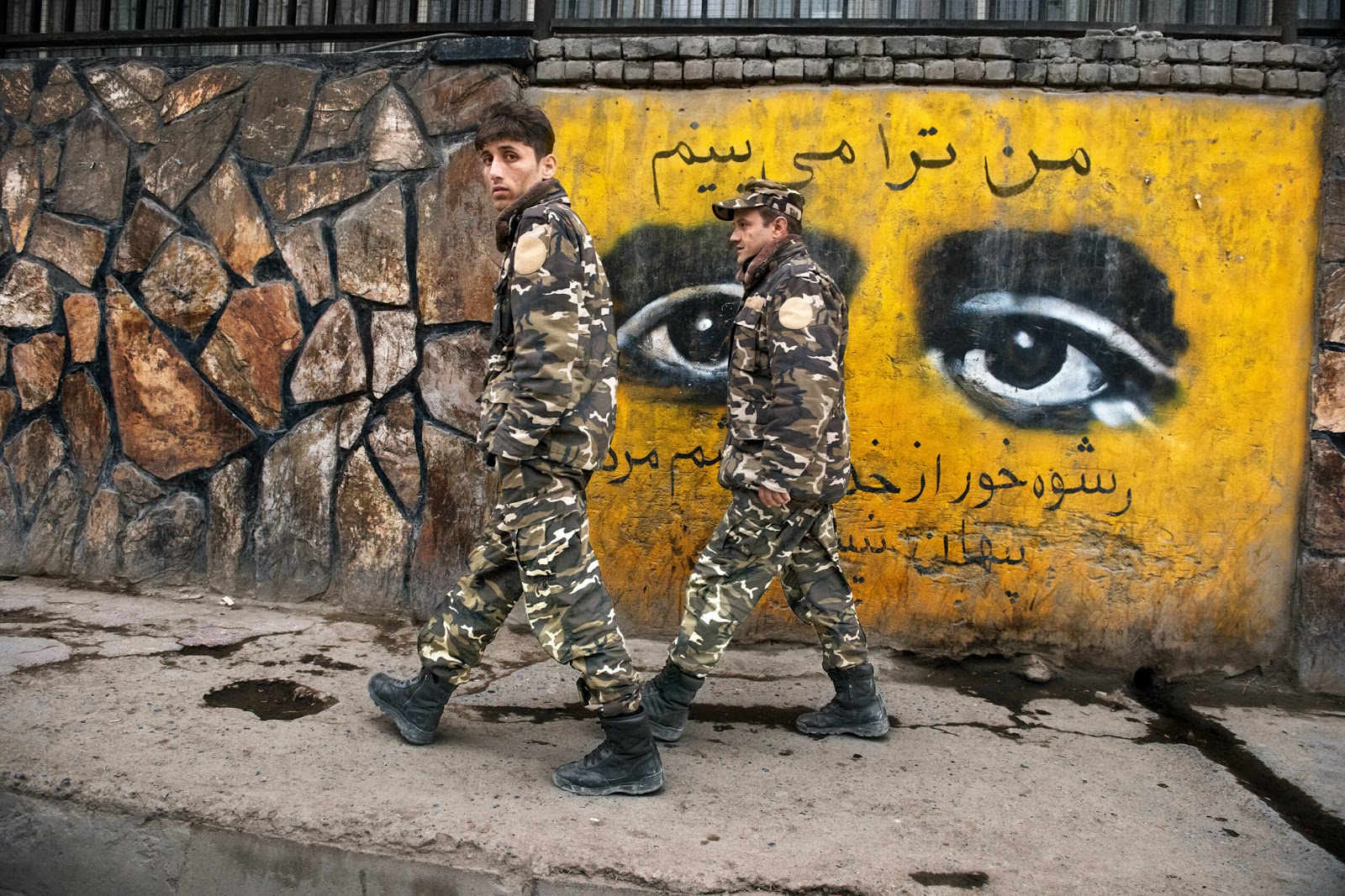 Afghan soldiers in Kabul, Afghanistan