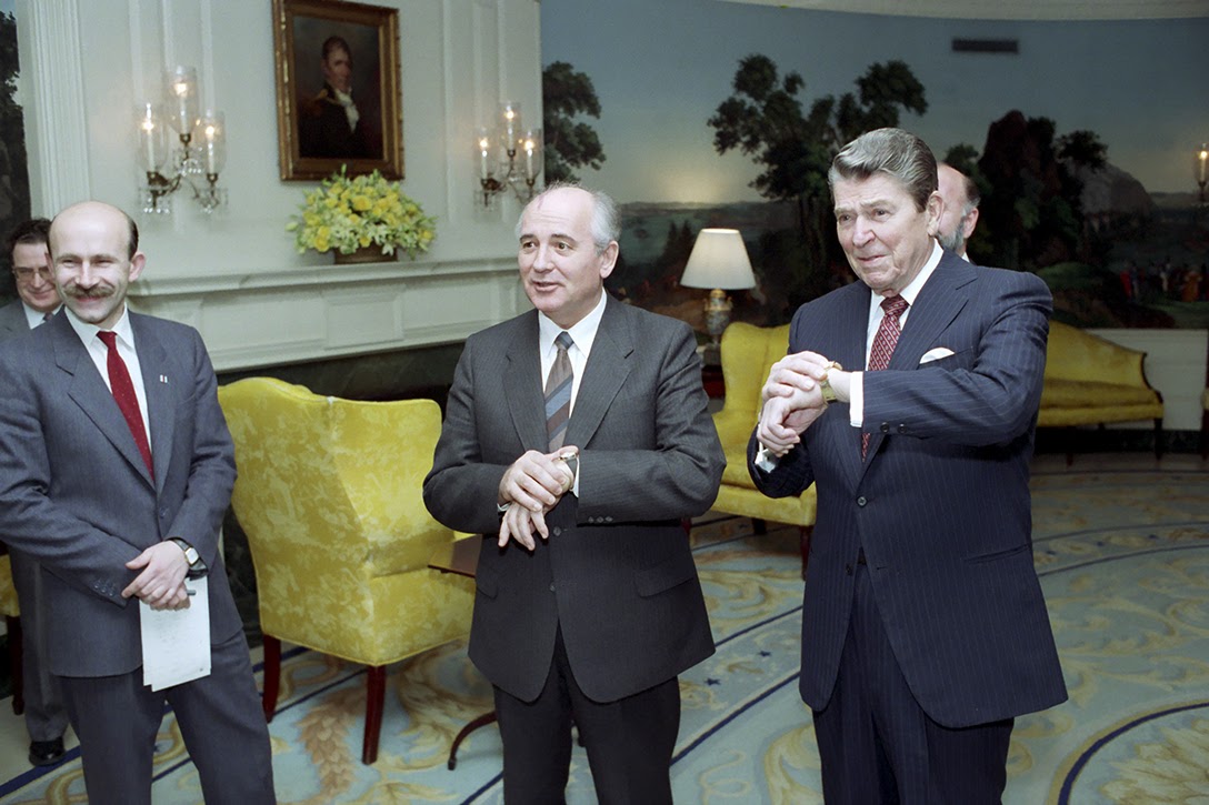 Gorbachev, Reagan, watches