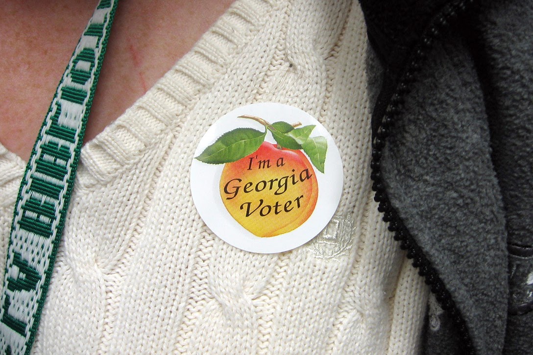 Georgia, I voted sticker