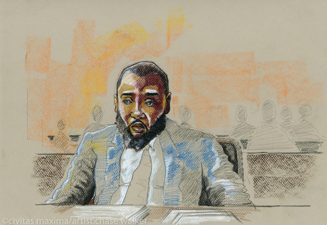 Portrait of Jabbateh in court