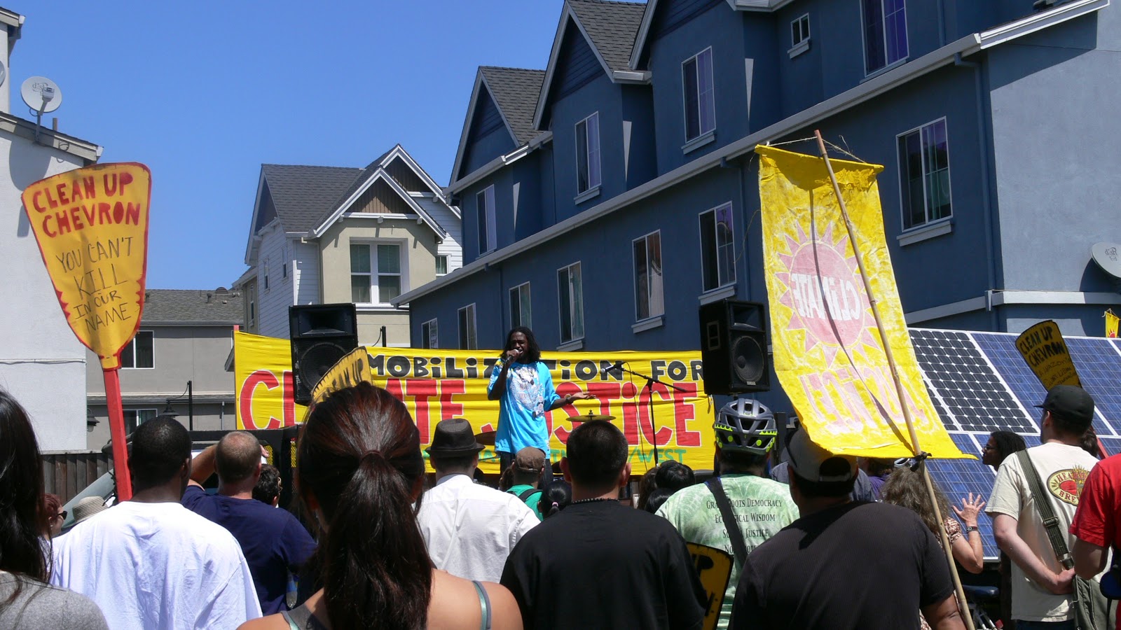 Protest Against Chevron Oil Refinery Expansion in Richmond