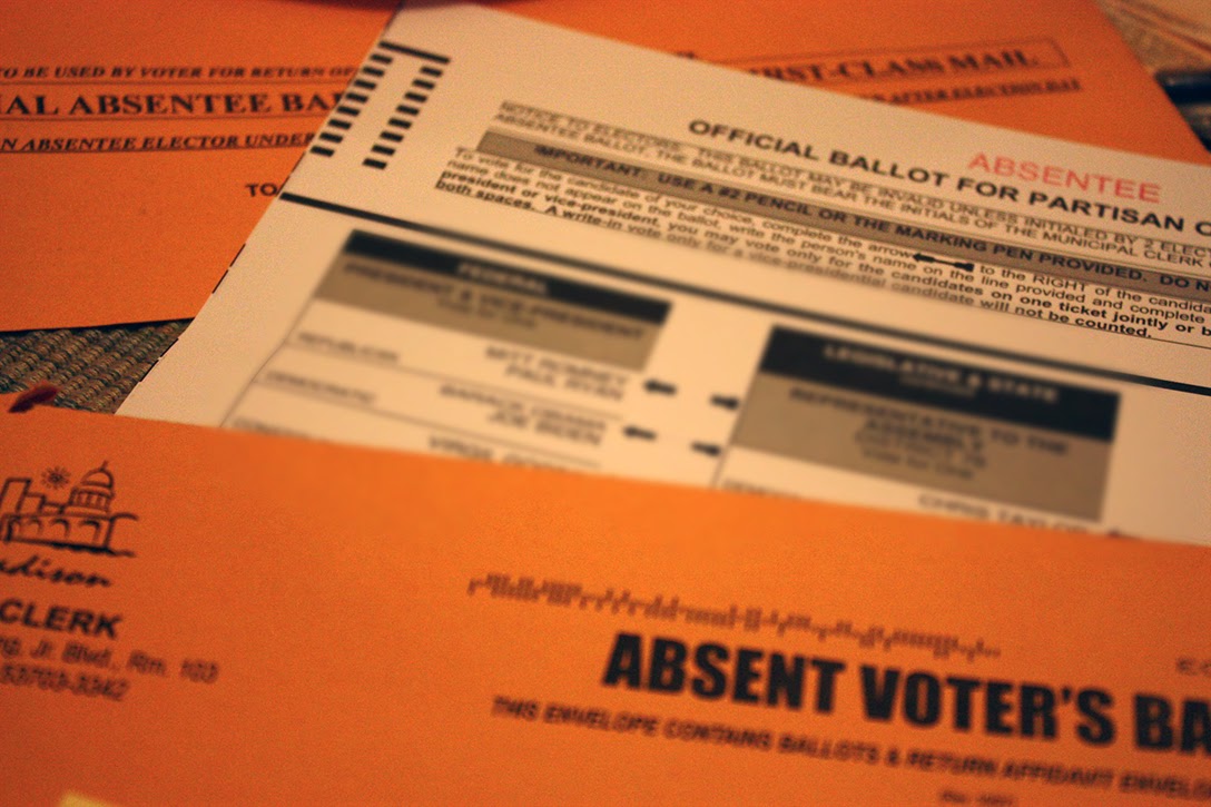 Wisconsin, mail-in ballot